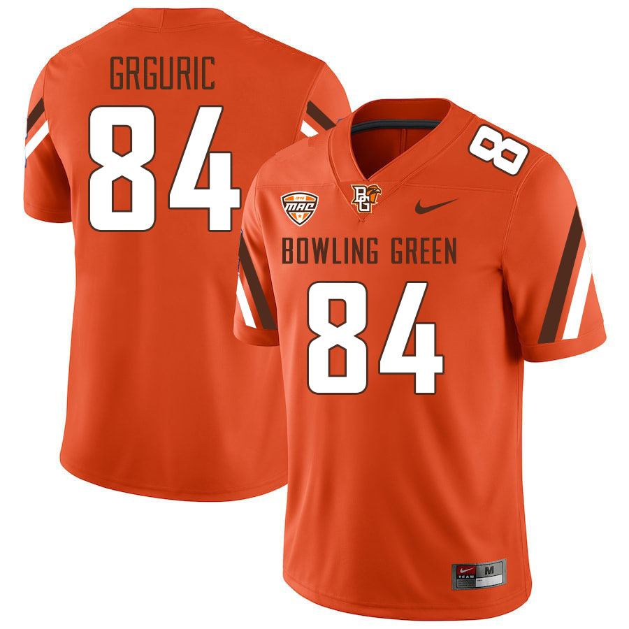Bowling Green Falcons #84 Dom Grguric College Football Jerseys Stitched Sale-Orange